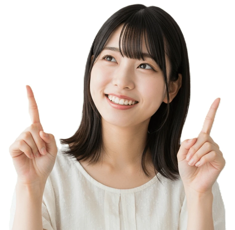 指さす女の子